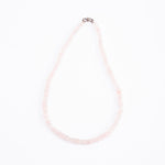 Load image into Gallery viewer, Rose Quartz Necklace Oval Beads 6mm Love Rocks Necklace