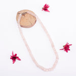 Load image into Gallery viewer, Rose Quartz Oval Beads Necklace 8mm Love Rocks Necklace