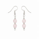 Load image into Gallery viewer, Rose Quartz Earings