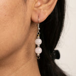 Load image into Gallery viewer, Rose Quartz Earings