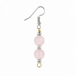Load image into Gallery viewer, Rose Quartz Earings