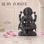 Load image into Gallery viewer, Ruby Zoisite Lakshmi Idol