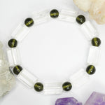 Load image into Gallery viewer, Satyaloka and Moldavite Bracelet Love Rocks Bracelet