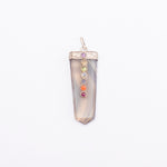 Load image into Gallery viewer, Flat Pencil with Chakra Stones Pendants