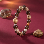 Load image into Gallery viewer, Smokey Quartz & Brown Agate Bracelet