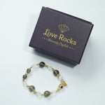 Load image into Gallery viewer, Smoky & Clear Quartz Bracelet: Grounding & Clarity