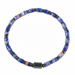 Load image into Gallery viewer, Sodalite & Hematite Bracelet: Disc Cut