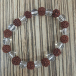 Load image into Gallery viewer, Sphatik Rudraksh Bracelet: Spiritual Awareness and Personality Charming