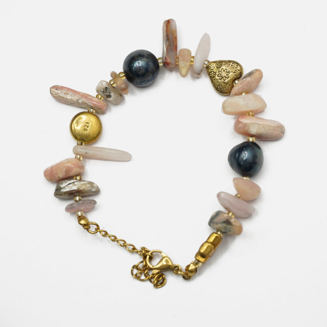 Stilbite Bracelet: Heart Charm