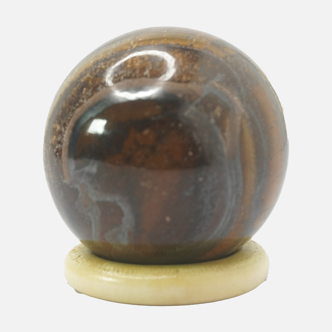 Tiger's Eye Sphere: Strength and Clarity