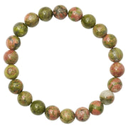 Unakite Round Beads Bracelet Love Rocks Bracelet
