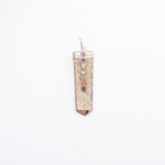 Load image into Gallery viewer, Flat Pencil with Chakra Stones Pendants