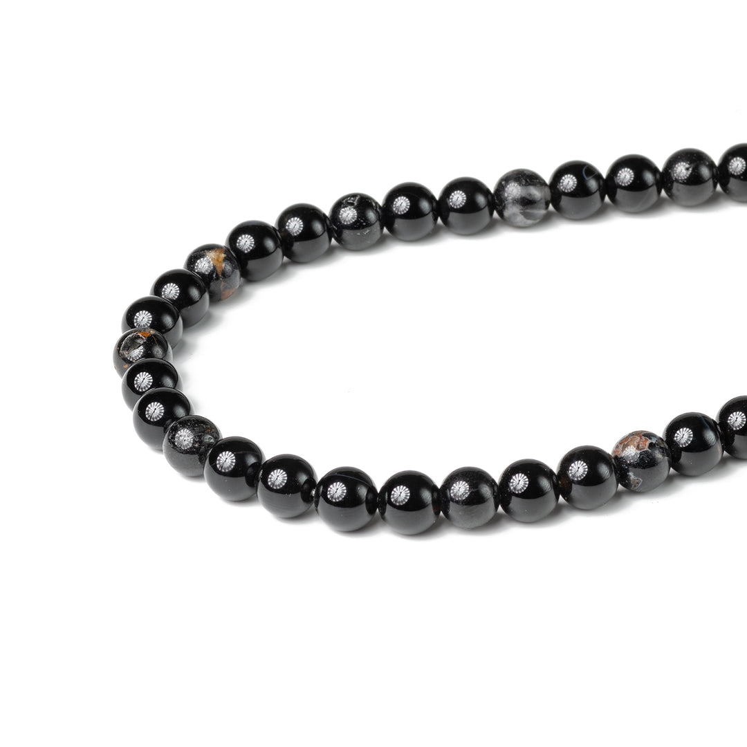 Tourmaline Black Japamala: Protection and Grounding