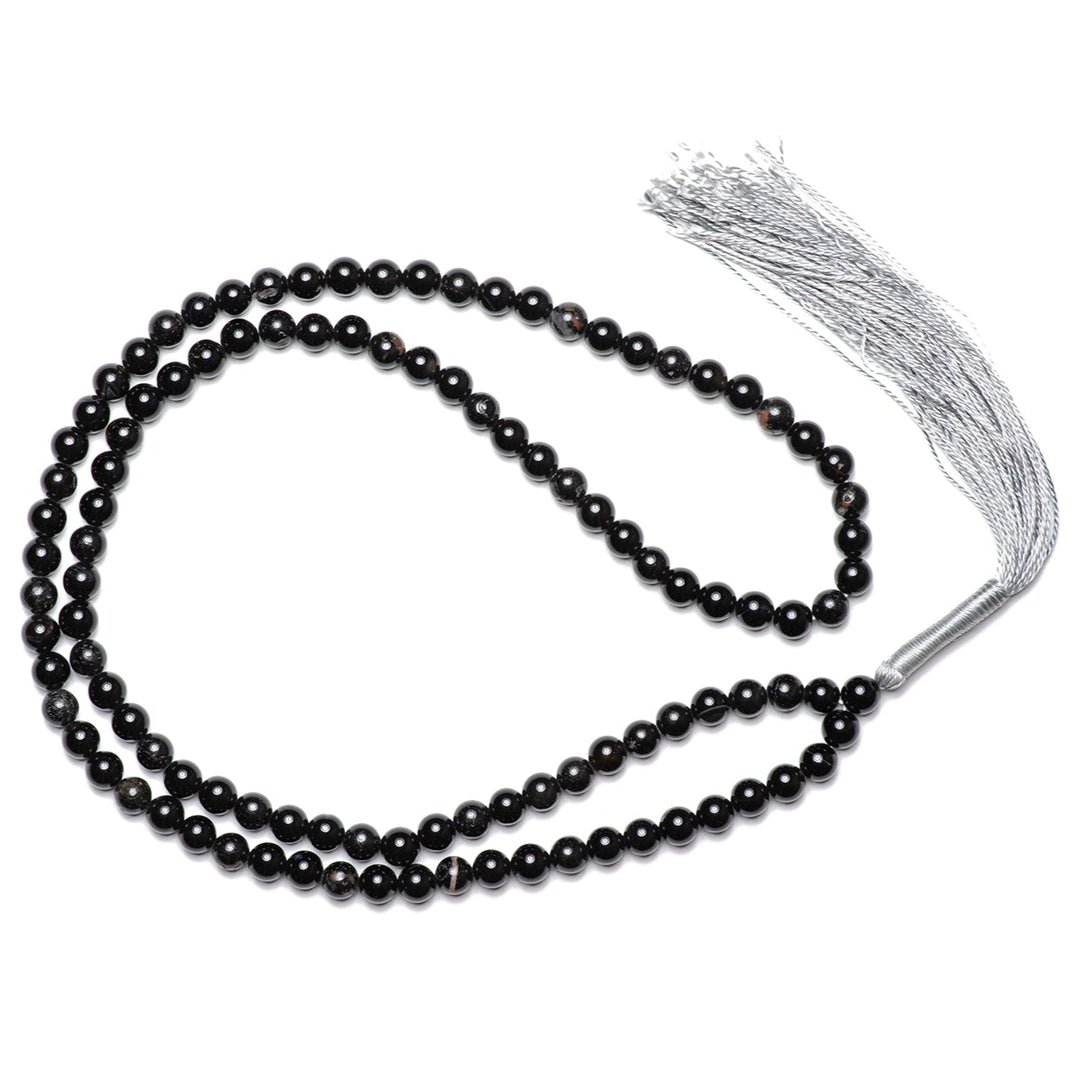 Tourmaline Black Japamala: Protection and Grounding