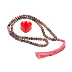 Load image into Gallery viewer, Rhodonite Japamala: Love and Emotional Healing