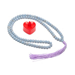 Load image into Gallery viewer, Angelite Japamala: Divine Communication and Peace Love Rocks Japamala