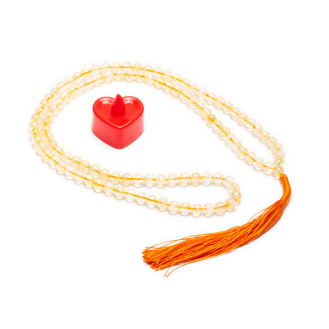 Citrine Japamala: Abundance
