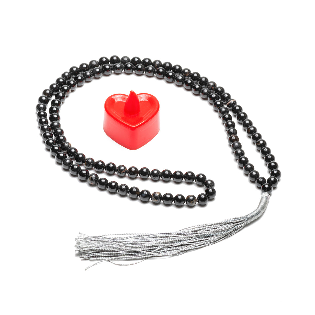 Tourmaline Black Japamala: Protection and Grounding