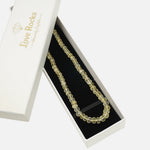 Load image into Gallery viewer, Citrine Necklace: Oval Beads 1 Layer with Pearl Love Rocks Necklace