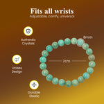 Load image into Gallery viewer, Amazonite Bracelet: Dispels Worries and Fear - Round Beads 8mm - Love Rocks
