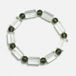 Load image into Gallery viewer, Satyaloka and Moldavite Bracelet Love Rocks Bracelet