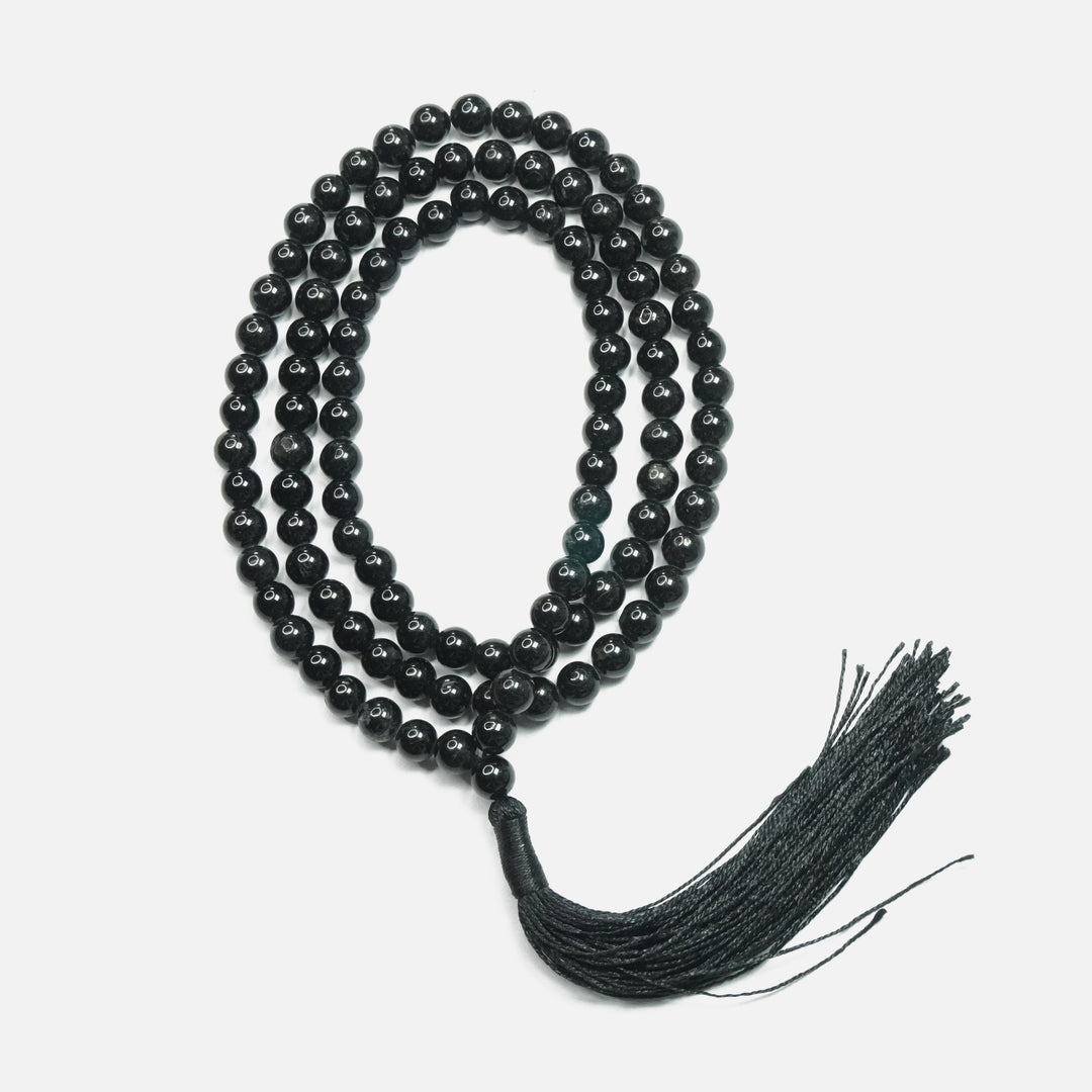 Tourmaline Black Japamala: Protection and Grounding