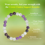 Load image into Gallery viewer, Crown Chakra Support Bracelet - Love Rocks