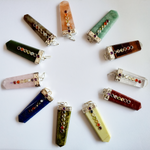Load image into Gallery viewer, Flat Pencil with Chakra Stones Pendants