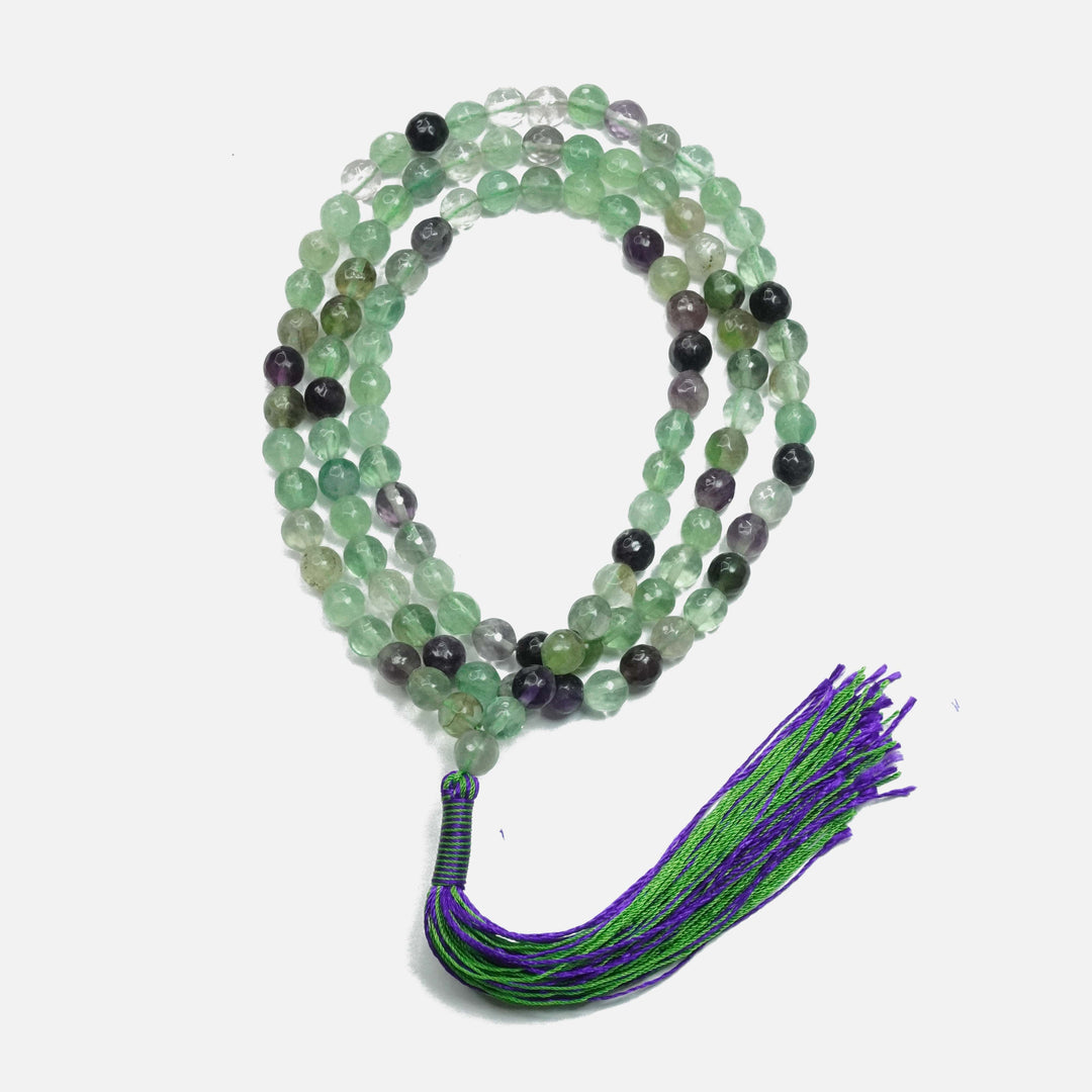 Fluorite Japamala: Mental clarity and stability