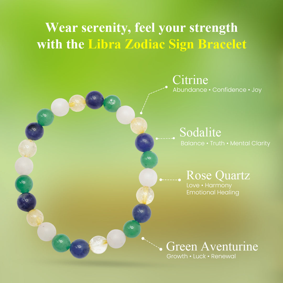 Libra Zodiac Sign Bracelet