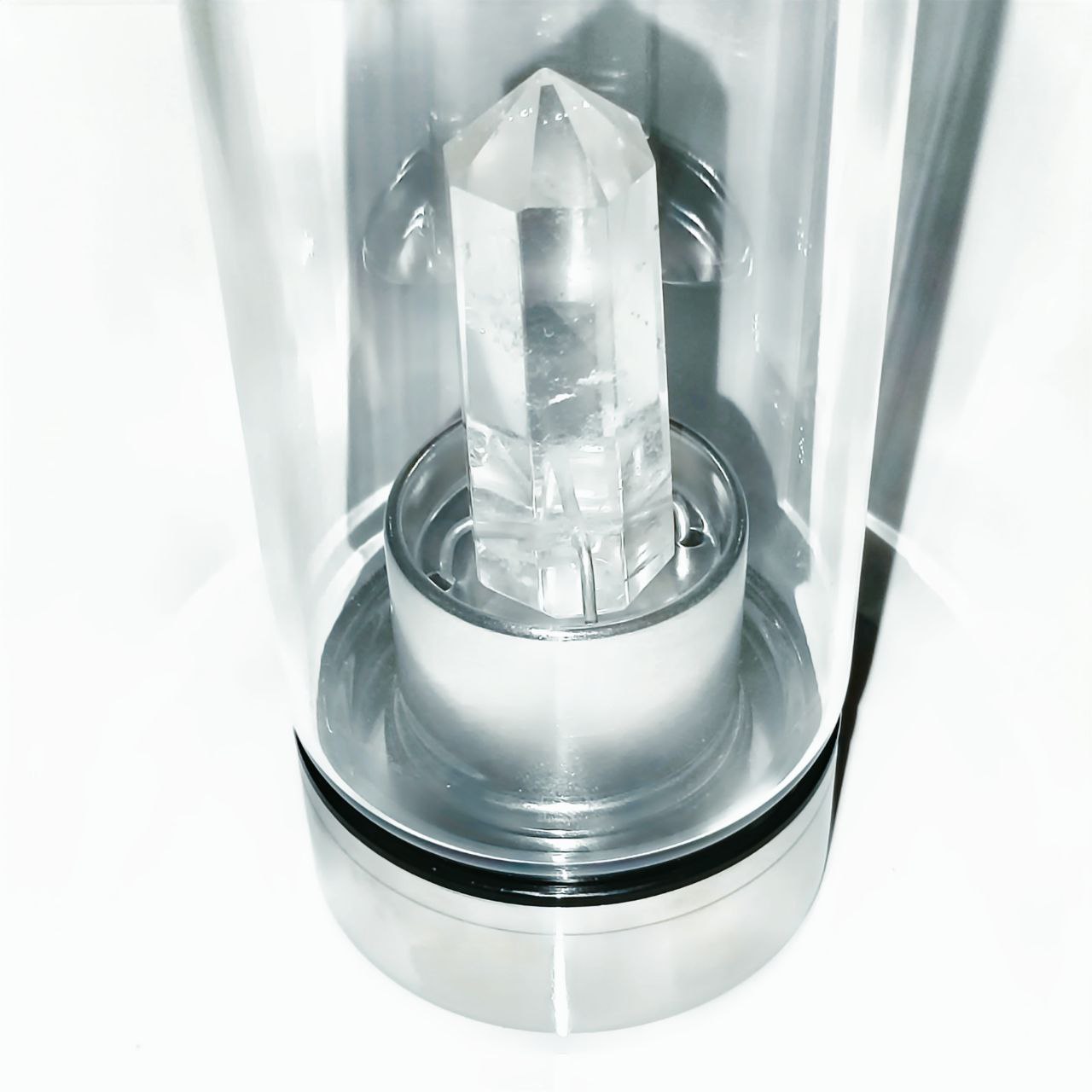 Clear Quartz Crystal Bottle
