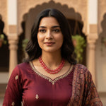 Load image into Gallery viewer, Pink Quartz Necklace - 2 Layer - Love Rocks