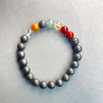 Load image into Gallery viewer, Pyrite 7 Chakra Healing Bracelet for Abundance & Confidence
