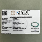 Load image into Gallery viewer, Amazonite Bracelet: Dispels Worries and Fear - Round Beads 8mm