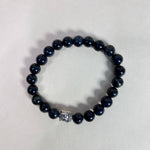 Load image into Gallery viewer, Blue Tiger’s Eye & Buddha Bracelet – Calm Mind, Confidence & Grounding