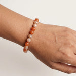 Load image into Gallery viewer, Super Energy Bracelet – LSG Jersey Edition (Red Aventurine & Moonstone)