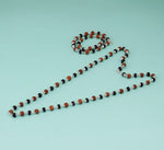 Load image into Gallery viewer, Silver Plated Divya Rudraksha Karungali Mala : Protection, Purity & Strength