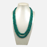 Load image into Gallery viewer, Onyx Green 2 Layered Necklace Love Rocks