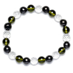 Load image into Gallery viewer, Shungite, Phenakite and Moldavite Bracelet: Protection and Transformation