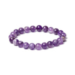 Load image into Gallery viewer, Amethyst Bracelet: Peace and Calm - Round Beads 8mm Love Rocks Bracelet