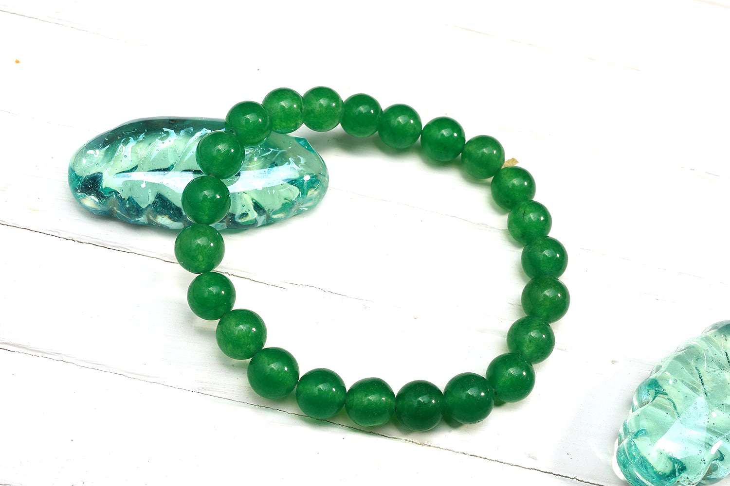 Aventurine Green Round Beads Bracelet