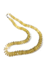 Load image into Gallery viewer, Lemon Topaz Necklace: Joyfulness - Chip Cut Single Layer Love Rocks Necklace