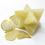 Load image into Gallery viewer, Yellow Agate Merkaba Love Rocks Merkabah