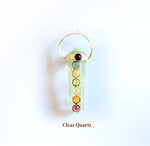 Load image into Gallery viewer, Double Pointed with Chakra Stones Pendant Love Rocks Pendants