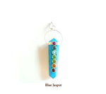 Load image into Gallery viewer, Double Pointed with Chakra Stones Pendant