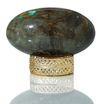 Load image into Gallery viewer, Labradorite Shivalingam Love Rocks Shivalingam