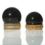 Load image into Gallery viewer, Rajasthani Black Stone Sphere