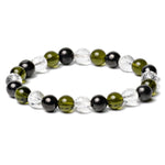 Load image into Gallery viewer, Shungite, Phenakite and Moldavite Bracelet: Protection and Transformation