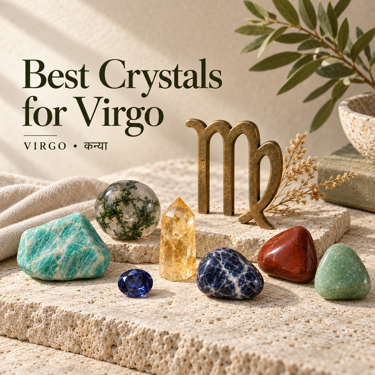 Best Crystals for Virgo (कया)
Zodiac Sign
