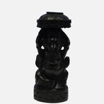Load image into Gallery viewer, Karungali Ganesha Idol - Chatra-Mukuta Vigneshwara: Auspicious &amp; Sacred

